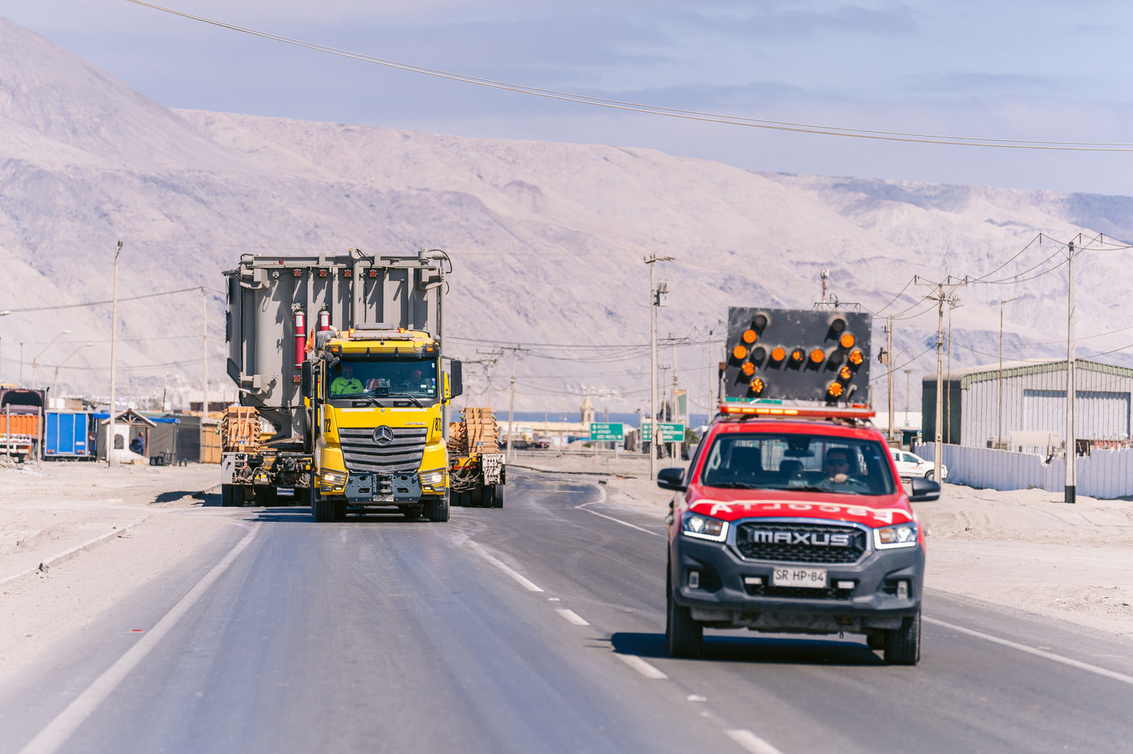 WEG Transformador Antofagasta — convoy carretera transformador 1